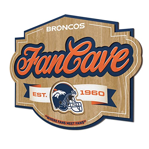 YouTheFan NFL Denver Broncos Fan Cave Sign