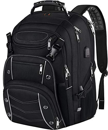 VECKUSON Extra Large Laptop Backpack, 22' x 17' x 10', 60L Capacity, Multi-Compartment Protection, Fits 15.6-19' Laptops, TSA Approved, RFID Anti-Theft, Sport Backpack