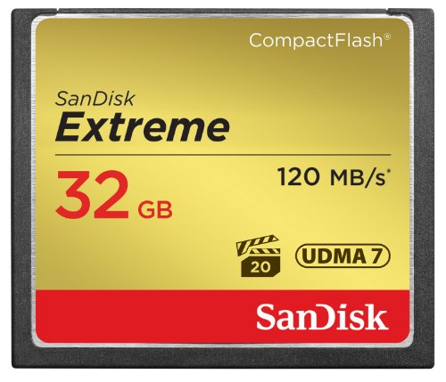 SanDisk 32GB Extreme CompactFlash Memory Card UDMA 7 Speed Up To 120MB/s - SDCFXSB-032G-G46