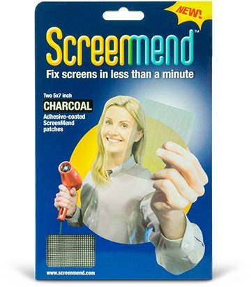 ScreenMend 8.57E+11 Window Screen Repair Kit, 5' x 7', Charcoal