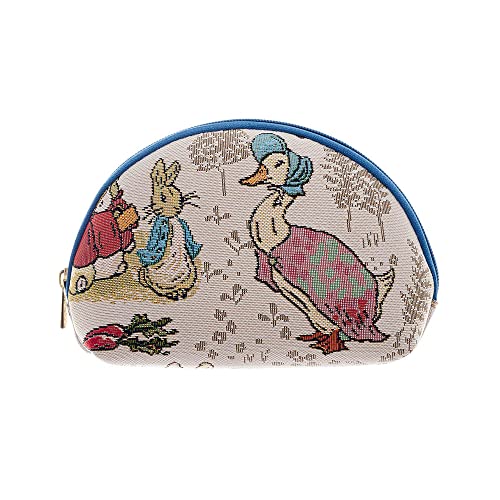 Signare Tapestry Cosmetic Bag Toiletry Makeup Bag for Women With Jemima Puddle Duck Design (COSM-BP-JEMIMA)