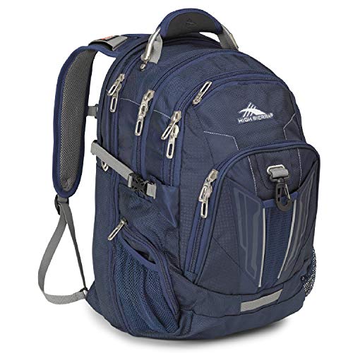High Sierra XBT - TSA Laptop Backpack, True Navy/Charcoal, One Size