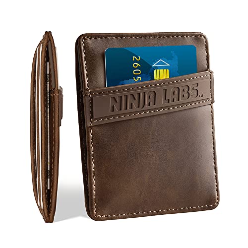 Ninja Labs: GO Wallet (Fits Cards & A Bit of Cash) Bio-Leather Cowboy Brown