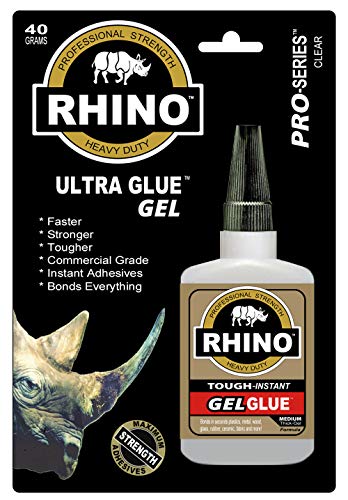 Rhino Glue Gel, Heavy Duty 40 Gram Clear