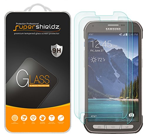 Supershieldz (2 Pack) Designed for Samsung (Galaxy S5 Active) (Not Fit for Galaxy S5) Tempered Glass Screen Protector, Anti Scratch, Bubble Free