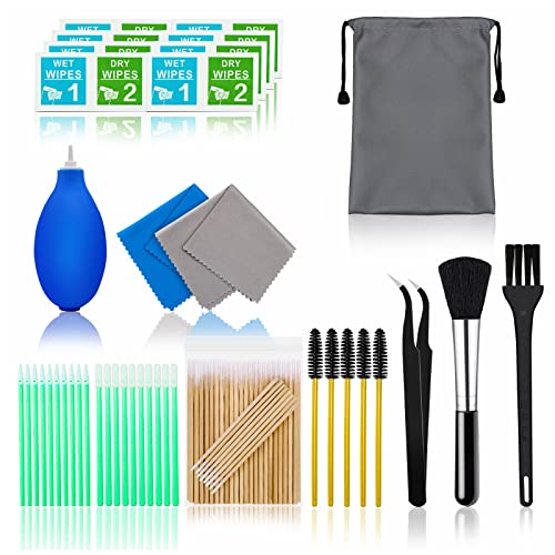 Cell Phone Cleaning Kit, Speaker Cleaner for iPhone, Charging Port Cleaning Tool, Electronic Cleaning kit, Compatible with Airpods Earbuds Camera USB C Lightning Port ipad (140PCS)