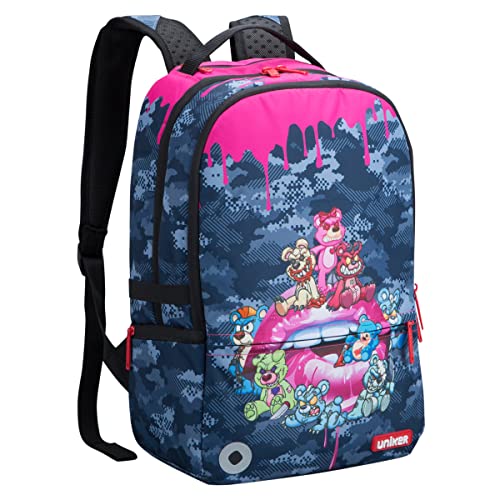 UNIKER Travel Laptop Backpack,Graffiti Backpack for Work,School Backpack,Designer Laptop Backpack for 15.6 Inch,Water Resistant College Bag Computer Bag Gifts for Men,Bear