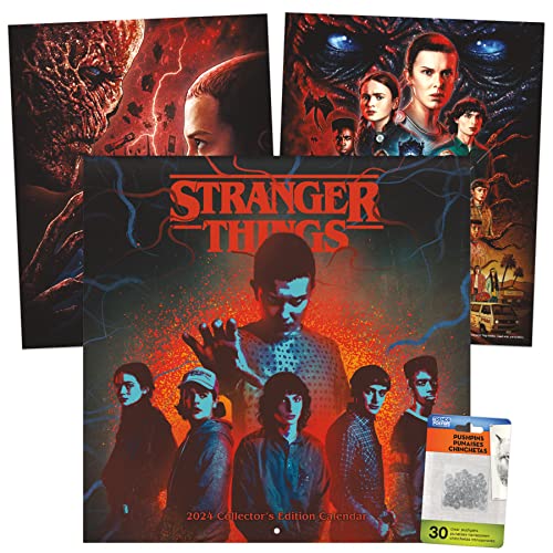 2024 Netflix Stranger Things Collector's Edition Calendar & Push Pins