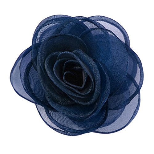 Merdia Women's Lovely Flower Hair Clip Rose Brooches [Jewelry]