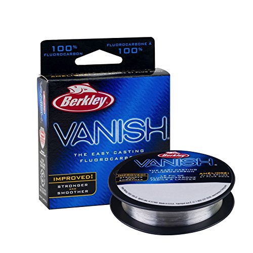 Berkley Vanish, Clear, 4lb | 1.8kg, 110yd | 100m Fluorocarbon Fishing Line, Suitable for Saltwater and Freshwater Environments