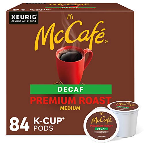 McCafe Premium Roast Decaf, Keurig Single Serve K-Cup Pods, Medium Roast Coffee Pods, 84 Count