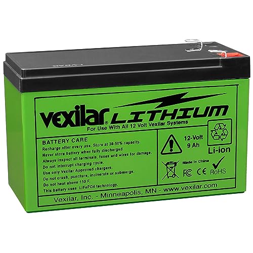 Vexilar V-100L 12 Volt / 9 amp Hour Lithium Battery