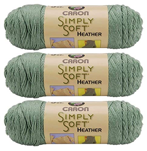 Caron Bulk Buy Simply Soft Heather Yarn (3-Pack) Woodland H9700H-9503