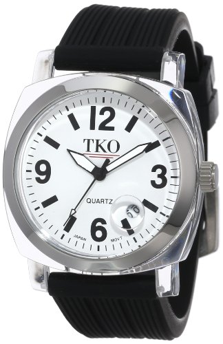 TKO ORLOGI Women's TK558-WB Milano Junior Acrylic Case White Dial Watch