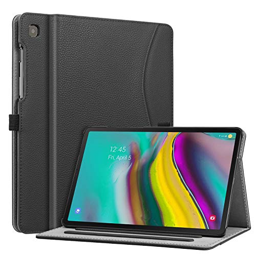 Fintie Case for Samsung Galaxy Tab S5e 10.5 2019 Model SM-T720/T725/T727, Multi-Angle Viewing Stand Cover with Pocket Auto Sleep Wake Feature, Black