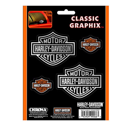 Harley-Davidson Classic Graphix Chrome B&S Decals