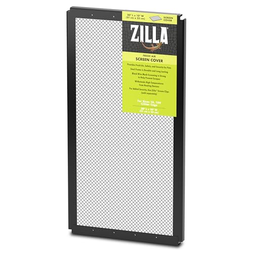 Zilla Reptile Terrarium Covers Fresh Air Screen, 20x10-inch