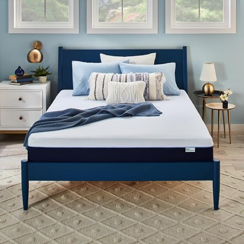 Sleep Innovations Marley 12 Inch Cooling Gel Memory Foam Mattress, Queen Size, Bed in a Box, Medium Firm Support