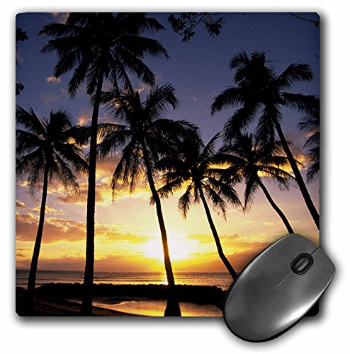 3dRose LLC 8 x 8 x 0.25 Inches Mouse Pad, Sunset Lahaina Maui Hawaii Douglas Peebles (mp_89596_1)