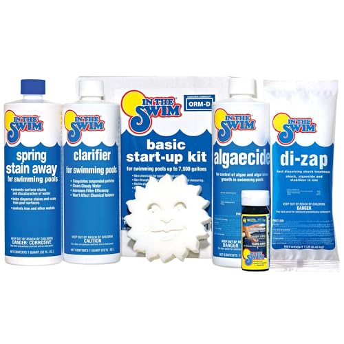 In The Swim Pool Basic Opening Chemical Start Up Kit - above Ground and In-Ground Swimming Pools - Up to 7,500