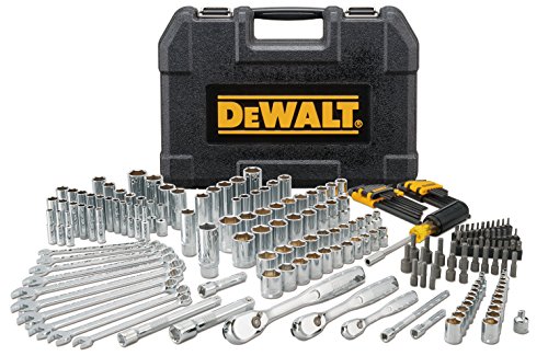 DEWALT Mechanics Tool Set, 1/4' & 3/8' & 1/2' Drive, SAE/Metric, 205-piece (DWMT81534)