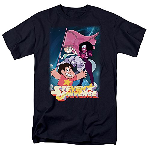 Steven Universe Gem Flag Cartoon Network T Shirt & Stickers (Small) Navy