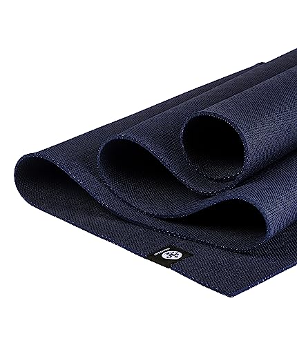 Manduka X Yoga Mat - Easy to Carry, For Women and Men, Non Slip, Cushion for Joint Support and Stability, 5mm Thick, 71 Inch (180cm), Midnight Blue