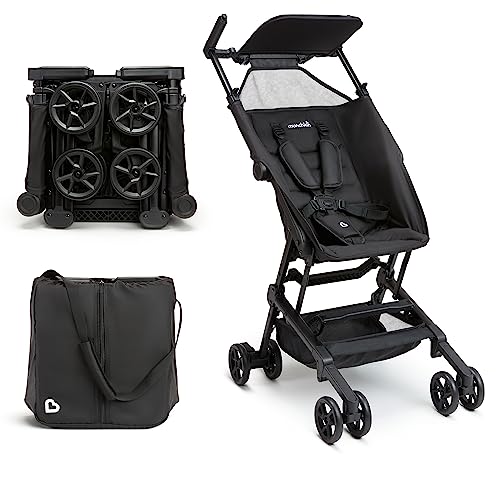 Munchkin Sparrow Ultra Compact Lightweight Travel Stroller for Babies & Toddlers, Black