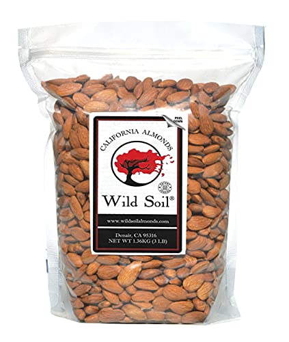 Wild Soil Beyond Almonds, Unflavored– 20% Higher Protein Than Other Almonds, Distinct and Superior to Organic, Raw
