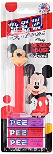 PEZ candy Mickey Mouse & FRIENDS ASSORTED Dispenser Net Wt .87oz