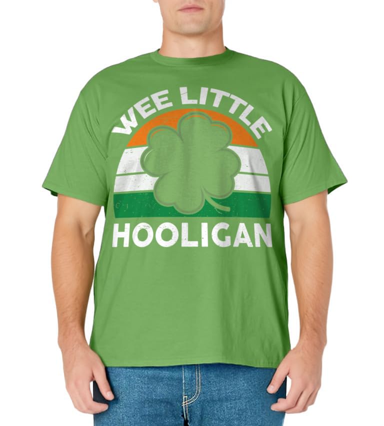 St Patricks Day Shirt Wee Little Hooligan Funny Boy Kids T-Shirt