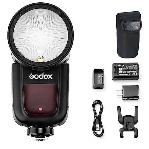 Godox V1-N Camera Flash Speedlite for Nikon Z8 Z9 Z7 Z6 Z5 D850 D810 D750 D610 D7500 D7100 D5300 D3300 D90 D5 D4