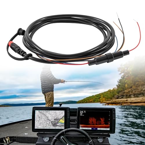 Sunluway 010-12199-04 Power/Data Cable Compatible for Garmin EchoMAP & Striker Series Fishfinder, 6ft Power Cable with NMEA 0183 Inputs/Outputs, 4-Pin 4Xdv