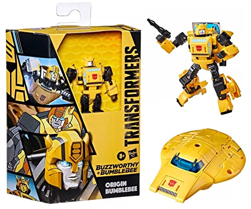 Transformers Buzzworthy Bumblebee War for Cybertron Deluxe Origin Bumblebee