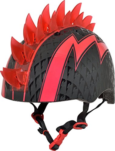 Raskullz Bolt LED Bike Helmet , Black/Red, Child, 8046045