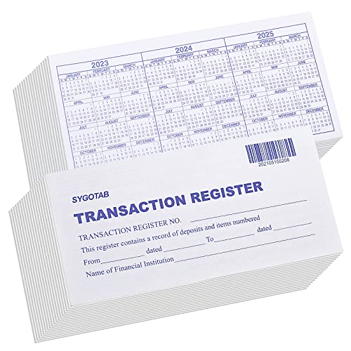 24 PCS Check registers for Personal Checkbook, Upgrade Checkbook Register and transactions Ledgers.