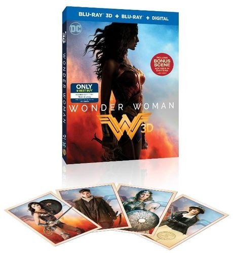 WONDER WOMAN 3D Blu-ray / 2D Blu-ray / Digital HD (Limited Edition with Trading Cards)