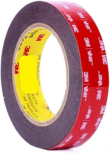 3m 1' (25mm) X 9 Ft VHB Double Sided Foam Adhesive Tape 5952 Grey Automotive Mounting Very High Bond Strong Industrial Grade