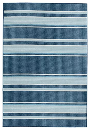 Jaipur Living Vibe Devato 5'X8' Area Rug, Coastal Blue for Outdoor Spaces