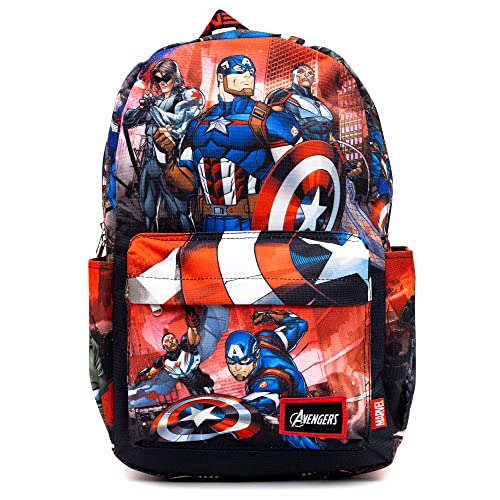 Wondapop Disney Marvel Avengers Captain America 17' Full Size Nylon Backpack