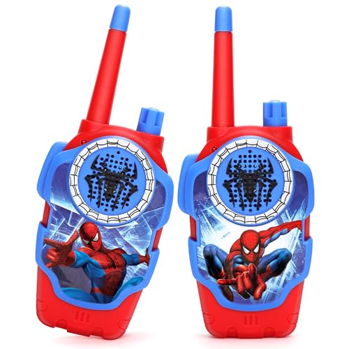 Spidey Walkie Talkies for Kids - 2 Pcs Indoor and Outdoor Spider Toys Gifts for Man Boys