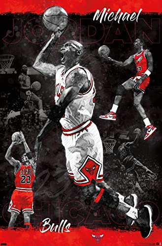 Trends International Michael Jordan - Sketch Wall Poster, 22.375' x 34', Unframed Version