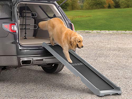 WeatherTech PetRamp - Non-Slip, Portable Dog Ramp for Large Dogs to 300 Pounds, 67' x 15' - Traction Grip Ramp, Easy Access for Pets to Car, SUV, Truck, Bed, Couch & Other Home Areas