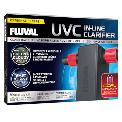 Fluval in Line UVC Clarifier for Aquarium Filters