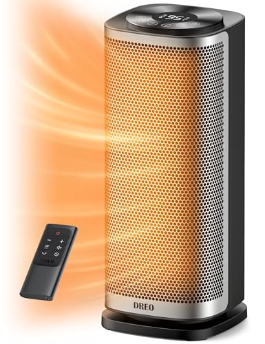 Dreo Space heater indoor, Fast Heating Ceramic Electric & Portable Heaters with Thermostat, Oscillation, Overheat Protection, for Bedroom