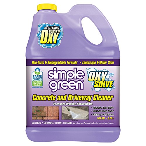 Simple Green Oxy Solve Concrete and Driveway Pressure Washer Cleaner, Purple, Unscented, 128 Fl.Oz