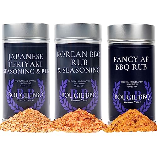 Asian BBQ Seasonings Collection - 3 Pack | Bougie BBQ | Gourmet Seasoning Pack | Artisanal Spice Blends | All Natural, No MSG, Fillers, or Anti-Caking Agents | Non GMO | Small Batch | Made in USAS | Gustus Vitae | #672