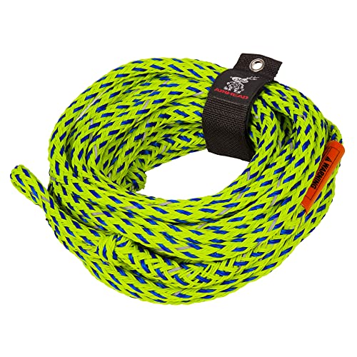 Airhead Reflective Tow Rope for 1-4 Rider Towable Tubes, 60-Feet