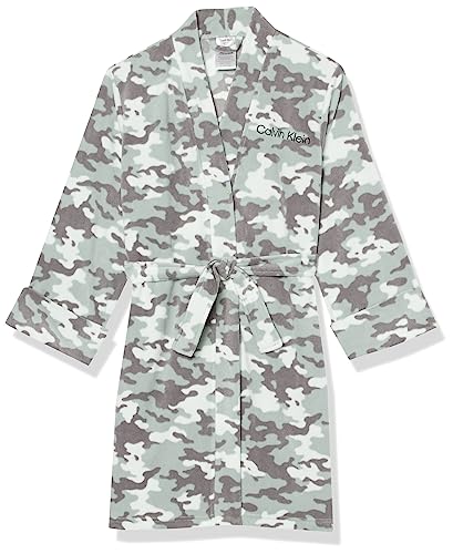 Calvin Klein Boys Soft Robe With Cuffed Sleeves