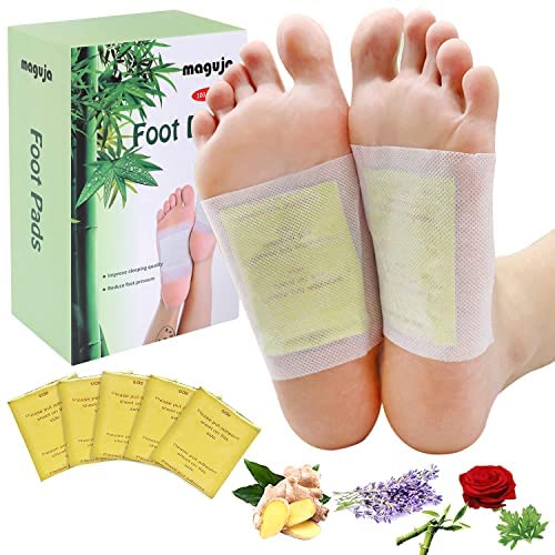 maguja Foot Pads(100Pads) Ginger Foot Pads Foot Patch 100 Adhesive Sheets Suitable for Travel or Home Use…